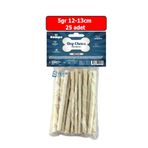 Zampa Beyaz Burgu Cubuk 25 Adet Kemik 5Gr 12-13Cm Yavru Kopek Dis Kasima Kemigi Stick Kopek Kemigi