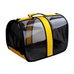 Zampa Flybag Sarı 25x26x44 cm Kedi Köpek Şeffaf Taşıma Çantası