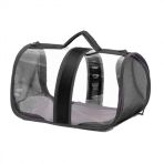 Zampa Flybag Siyah 25x26x44 cm Kedi Köpek Şeffaf Taşıma Çantası