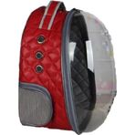 Zampa Pelle Astronot Deri Kırmızı 28x33x41 cm Taşıma Çantası