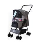 Zampa SP02XK-G 42x69,5x88 cm Gri Showtime Kedi ve Köpek Arabası