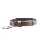 Zampa Tribeca 2x42 cm Yumuşak Dokulu Gerçek Deri Köpek Tasması