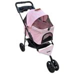 Zampa Venüs Pembe 50x80x90 cm Kedi ve Köpek Arabası