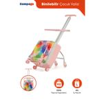 Zampago Cheerful Çocuk Valizi– Binilebilir, Düşme Engelleyici