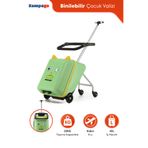 Zampago Monster Kids Ride-On Çocuk Valizi- Binilebilir, Düşme Engelleyici