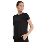 Zana Kadın Siyah Koşu T-Shirt 25KK1047-SYH
