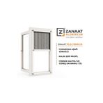 zanaat alüminyum PİLELİ SÜRGÜLÜ SİNEKLİK PENCERE UYKARDAN AŞAGI