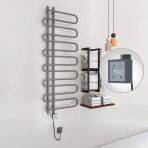 Zante Elektrikli Havlupan 600X1400 Antrasit (Ktx3 Termostat) 600W Spiral Kablolu