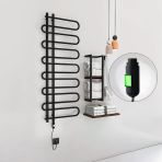 Zante Elektrikli Havlupan 600X1400 Siyah (Onoff Düğmeli) 600W