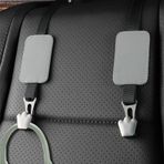 zaoalife 2'li Paket Araba Kafalık Kancası, Ayarlanabilir Koltuk Arka Kancası, Araba Çanta Kancası, Araba için Çanta Kancaları, Çanta Çanta Şemsiyeleri için Oto Koltuk Kanca Askıları Depolama