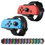 ZAONOOL Just Dance 2024 2023 2022 2021 2020 için geliştirilmiş silikon bileklikler, Switch & Switch OLED kontrol cihazları için ayarlanabilir elastik dans bantları, yetişkinler ve çocuklar için 2'li