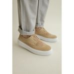 Zapatos CH149 Changer Over Erkek Günlük Bağcıklı Kadife Klasik Ayakkabı Kbt - Kum - 002-Bej