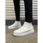 Zapatos JY205 Boston Bağcıksız Ortopedik Taban Cilt Erkek Spor Bot Cbt - Beyaz - 001-Beyaz