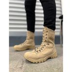 Zapatos JY999 Strike Bağcıklı Süet Erkek Askeri Postal Bot Konforlu Ortopedik Taban - Kum