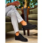 Zapatos KB101 Erkek Günlük Bağcıklı Triko Spor Sneaker Ayakkabı Tst - Siyah - 001-Siyah