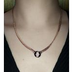 Zaradise Accessories Fatma Ana Eli Figürlü Rose Renkli Çelik Kolye