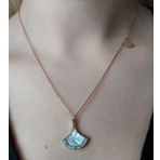 Zaradise Accessories Kadın Defne Figürlü Rose Gold Renkli Çelik Kolye