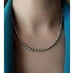 Zaradise Accessories Kadın Dorika Gümüş Renkli Çelik Kolye