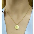 Zaradise Accessories Kraliçe Uçlu Gold Renkli Çelik Kolye