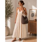 Zarena Official Aura Knit - Büyük Boy Örgü Kadın Çantası - Bohem Plaj ve Günlük Çanta - Acı Kahve