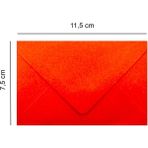 Zarfsan Kartvizit Zarfı Renkli 7 5 x 11 5 cm 80 gr 1 hamur 50 Adet - Kırmızı