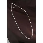 Zarif Boyunlar İçin Silver Çelik İtalyan Zincirli 60Cm İnce Kadın Kolye