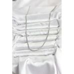 Zarif Boyunlar İçin Silver Çelik Zincir 60Cm Yılan Kadın Kolye