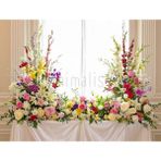 Zarif Çiçek Aranjmanlarıyla 200X150CM Romantik Arka Plan Stüdyo Fonu