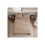 Zarif Home Yatak Çarşafı Organik Pamuk Akfil King Size (Battal Boy) - Kapiçino - 240cm x 260cm