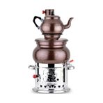 Zarif İş Bakır Görünümlü Alüminyum 4.5 L Semaver bakir