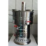 Zarif İş Çift Musluklu Odunlu 12 L Semaver inox