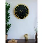 Zarif Klasik Stil 40 Cm Metal Gold Duvar Saati