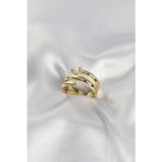 Zarif Parmaklar için Golden Pirinç Sarmal Yılan Stil Kadın Yüzük