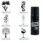 Zarif Ruhlu Spray Tattoo Geçici Sprey Dövme Seti