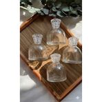 Zarif Souvenirs 10 Adet Cam Kolonya Şişesi Süssüz (Kapak ve tıpa dahildir) ,Düğün,Nikah, Söz Nişan Hediyelik 30cc-