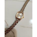 Zarif Tasarım Çelik Zincir Gold Renk Retro Vintage Kadın Kol Saati 0021 - 20 cm.