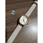 Zarif Tasarım Retro Vintage Kadın Kol Saati Oval Gold Kasa Bej Renk 0014 - 20 cm.