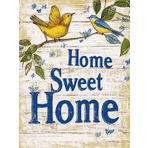Zariocy 5D Elmas Boyama Kitleri Kuş Elmas Sanatı ile Kendin Yap Boya Home Sweet Home Yuvarlak Tam Matkap Kristal Elmas Nakış Tablolar Ev Ofis Duvar Dekoru için Sanat El Sanatları 30x40 cm