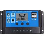 Zauss 30A Güneş Paneli Şarj Regülatörü Dual USB Dijital Solar Şarj Akü Kontrol Cihazı