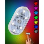 Zauss 7 Renk Değişebilen Dokunmatik Sensörlü Mini 6 Led Lamba USB Şarj Edilebilir Mıknatıslı Aydınlatma