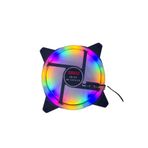 ZAUSS Molex Girişli Sessiz Renkli Fan 12cm Rainbow Kasa Fanı Rgb 120mm Fan
