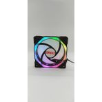 Zauss ZX-300 0.3A Sekizgen 3 Renk Hareketli Rgb Kasa Mining 12 cm Fanı