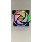 Zauss ZX-400 İçi Dışı Hareketli Sekizgen 3 Renk Hareketli Rgb 12 cm Fanı 0.3A Kasa Mining Fanı