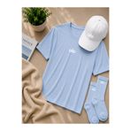 ZAVIXO Kadın Oversize Tişört Kasket Çorap Premium Set 3'lü