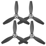 ZAWELIYO 4 Adet RC Uçak Hafif Aksesuar Üçgen Tasarım RC Uçak Pervanesi Bebop 2 Drone Için Yedek (Siyah)