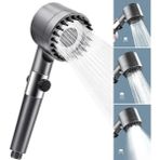 Zaya Home Buffer® 3 Kademeli Turbo Basınçlı Masaj Başlıklı Silikon Fırçalı Duş Başlığı – Yüksek Basınçlı Su Tasarruflu Duş Başlığı