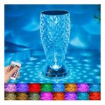 Zaya Home Buffer® Balık Süzgeç Model USB Şarjlı Kumandalı 16FARKLI Işık Modlu Masa Üstü Kristal Akrilik LED