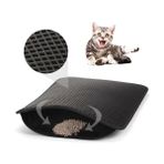 Zaya Home Buffer® Kedi Tuvalet Önü Kum Toplayıcı Temizleyici Elekli Gri Paspas