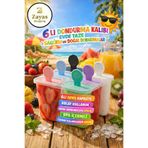 Zayas Shopping ZS-0073-Tropik Meyveli Dondurma Kalıbı – 6’lı Set Premium Yaz Serisi