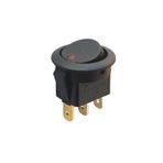 Zayla IC-132 YUVARLAK NOKTA IŞIKLI ON-OFF 3 PIN 220 VOLT ANAHTAR (5165)